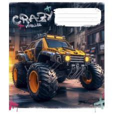 Зошит уч. "Школярик" 48арк.== /3283L/ "Monster trucks" ВД-лак (хлопчик) (10/100)