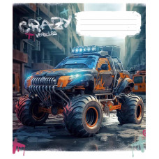 Зошит уч. "Школярик" 48арк.== /3283L/ "Monster trucks" ВД-лак (хлопчик) (10/100)