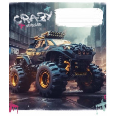 Зошит уч. "Школярик" 48арк.== /3283L/ "Monster trucks" ВД-лак (хлопчик) (10/100)