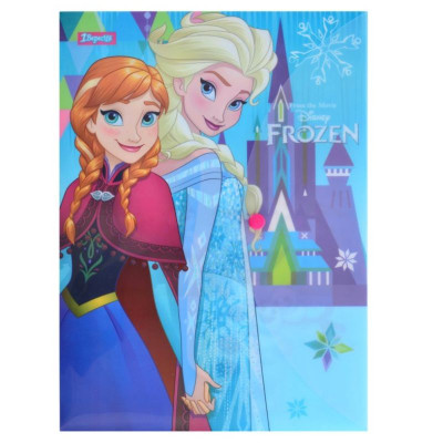 Папка-конверт на кнопці А4 "1В" /491333/ "Frozen"  (12/60)