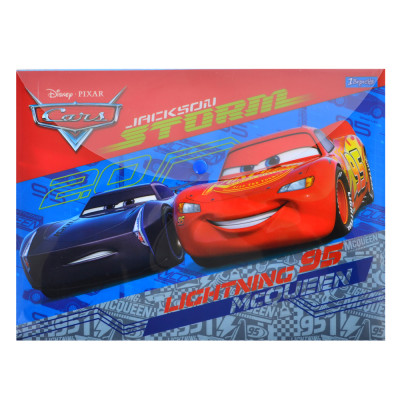 Папка-конверт на кнопці А4 "1В" /491349/ "Cars"  (12/60)