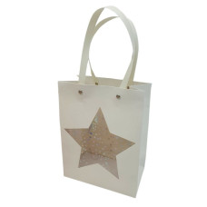 Пакет подарунковий "Unison" /366 M/ ПРЕМІУМ "Зірка" 32*26*12cm 12, з пластиковий ручк., 210гр., 4 диз. (12)