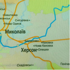 Карта України "4PROFI" /46587/ одностороння 1500*970 на люверсах, поліестер