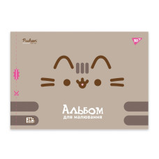 Зошит для малювання А4/28арк "YES" /130590/ на скобі, з перфорацією, 100гр/м2, Pusheen (4/96)