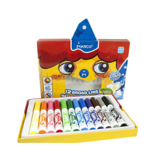 Фломастери "Marco Super Washable" 12 кол. /1632-12СВ/ Jumbo (1/12/48)