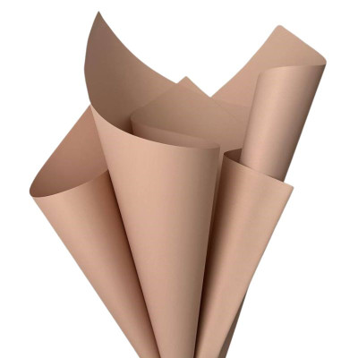 Плівка пакувальна "Unison" /j00334 -30/ матова в листах 57*57см, бежева (20арк)
