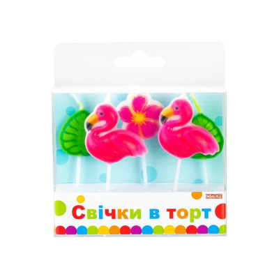 Набір свічок для торту "Maxi" /MX629157/ "Tropic" 5 шт. (1/24)