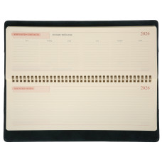 Планінг 34х13см Дат.2026 "Leo Planner" /252678/ "Case", темний смарагд, 128стор. (1/20)