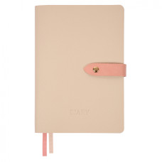 Щоденник А5 недат "Leo Planner" /252702/ "Secret", м'який, бежевий, 320стор. (1/20)