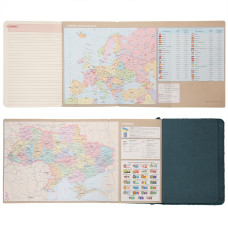 Щоденник А6 недат "Leo Planner" /252709/ "Vibe", твердий, темно-бірюзовий, 320стор. (1/40)