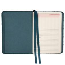 Щоденник А6 недат "Leo Planner" /252709/ "Vibe", твердий, темно-бірюзовий, 320стор. (1/40)