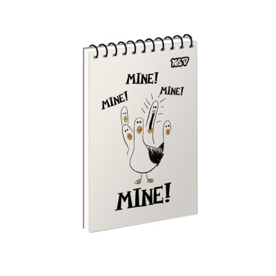 Блокнот А6/80 спіраль "YES" /152475/ "Mine! Mine! Mine!" (1/210)