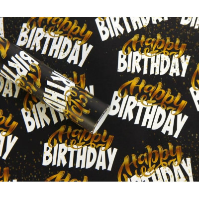 Папір пакувальний офсет "Unison" /PCZ10070-10-613/ Happy birthday  0,7*1м, 10арк.
