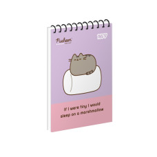 Блокнот А6/80 спіраль "YES" /152324/ "Pusheen" (1/210)