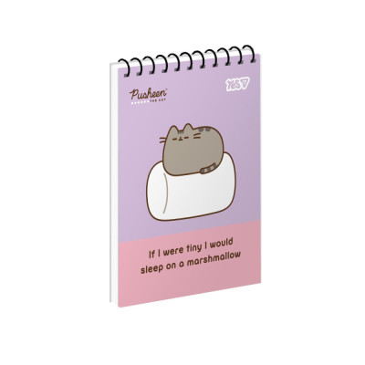 Блокнот А6/80 спіраль "YES" /152324/ "Pusheen" (1/210)