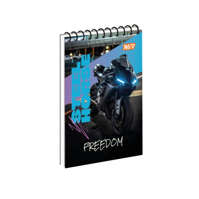 Блокнот А6/80 спіраль "YES" /152479/ "Ride Free" (1/210)