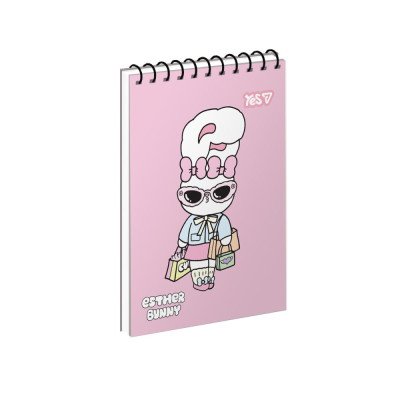 Блокнот А7/80 спіраль "YES" /152516/ "Esther Bunny: Stay Chic" (1/336)