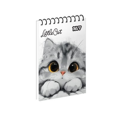 Блокнот А7/80 спіраль "YES" /152370/ "Little cat" (1/336)