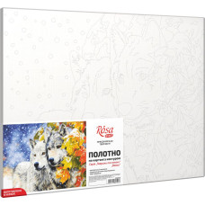 Картина на картоні з контуром "ROSA START" 30*40 „Вовки“ БЕЗ ФАРБ /GPA284109/ 