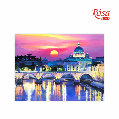 Картина на картоні з контуром "ROSA START" 30*40 Пейзаж №23 БЕЗ ФАРБ /GPA283823/104/ 
