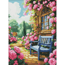 Алмазна мозаїка "Ідейка" /AMO8140/ "Квітковий сад" 30*40см