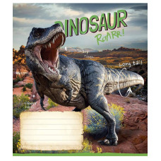Зошит уч. "Школярик" 18арк.# /3310K/ "Jurassic world" ВД-лак (хлопчик) (25/250)