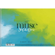 Скетчбук А4/50арк. "MUSE" /PB-SC-050-317/ картон, пруж.бок, 115г/м2 (1/36)