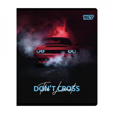 Зошит уч. "YES" 12арк.# /768573/ "Don't cross", Neon+soft touch (10/250)