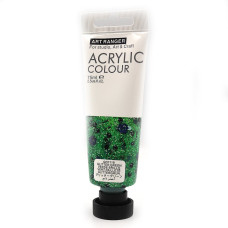 АКРИЛ "Art rangers" /GFP118/ Glitter Green 75мл, пл. туба (1/6)