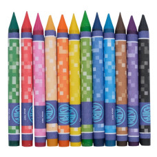 Олівці воскові "Школярик" 12 кол. /316121009-UA/ Crayons Unicorn Єдиноріг (1/24)