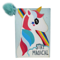 Блокнот пухнастий А5/80  "JO" /JSB20929-4/  "Єдиноріг" мікс # 80гр , мікс (1/60/120)