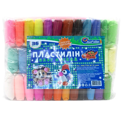 Маса для ліплення "JO" /34SL7720-36/ супер легка 36кол*15г+ стеки (1/72)