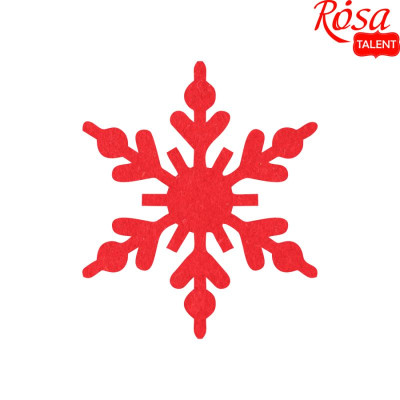 Заготовка "Rosa Talent" /882/ "Сніжинка 7" фетр 10шт, 7*8см