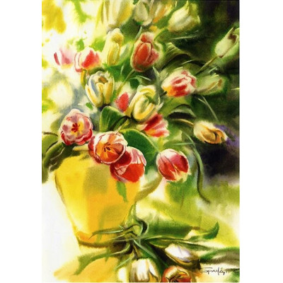 Алмазна мозаїка "Go to art" /189612/ "Тюльпани" 20*30см на підрамнику
