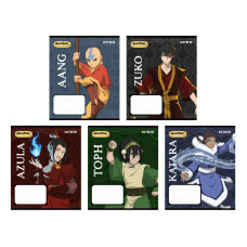 Зошит уч. "Kite" 18арк.# /AV24-236/ гібр. лак + УФ лак, Avatar: The Last Airbender (20/400)
