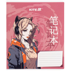Зошит уч. "Kite" 18арк.# /K25-236-1/ гібр. лак + УФ лак, Kite Anime (20/400)