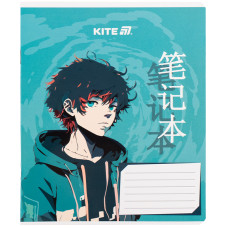 Зошит уч. "Kite" 18арк.# /K25-236-1/ гібр. лак + УФ лак, Kite Anime (20/400)