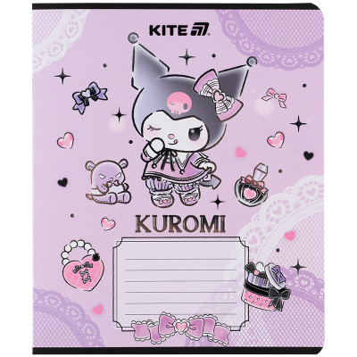 Зошит уч. "Kite" 18арк.== /HK25-237-1/ фольга + УФ лак, Kuromi Куромі (20/400)