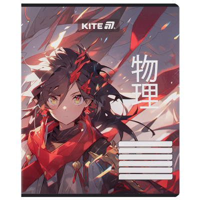 Зошит уч. "Kite" 18арк.== /K25-237-1/ софт-тач + УФ лак, Kite Anime (20/400)
