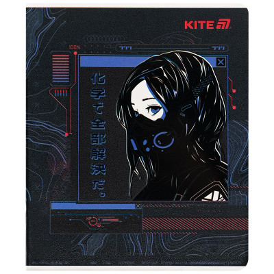 Зошит уч. "Kite" 24арк.# /K25-238-1/ гібр. лак + УФ лак, Kite Anime (20/320)