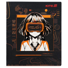 Зошит уч. "Kite" 24арк.# /K25-238-1/ гібр. лак + УФ лак, Kite Anime (20/320)