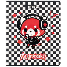Зошит уч. "Kite" 24арк.# /AR25-238/ софт тач + УФ лак, Aggretsuko (20/320)
