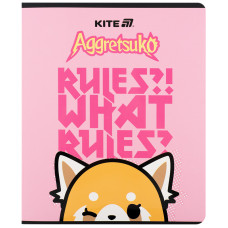 Зошит уч. "Kite" 24арк.# /AR25-238/ софт тач + УФ лак, Aggretsuko (20/320)
