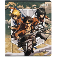 Зошит уч. "Kite" 24арк.# /AT24-238/ софт тач + УФ лак, Attack on Titan (20/320)