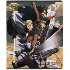 Зошит уч. "Kite" 24арк.# /AT24-238/ софт тач + УФ лак, Attack on Titan (20/320)