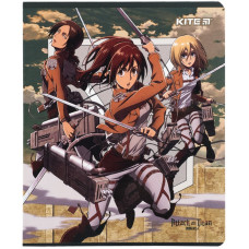 Зошит уч. "Kite" 24арк.# /AT24-238/ софт тач + УФ лак, Attack on Titan (20/320)