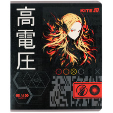 Зошит уч. "Kite" 24арк.== /K25-239/ гібр. лак + УФ лак, Kite Anime (20/320)