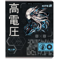 Зошит уч. "Kite" 24арк.== /K25-239/ гібр. лак + УФ лак, Kite Anime (20/320)