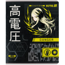 Зошит уч. "Kite" 24арк.== /K25-239/ гібр. лак + УФ лак, Kite Anime (20/320)