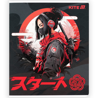 Зошит уч. "Kite" 48арк.# /K25-259-1/ софт тач + УФ лак, Kite Anime (10/200)